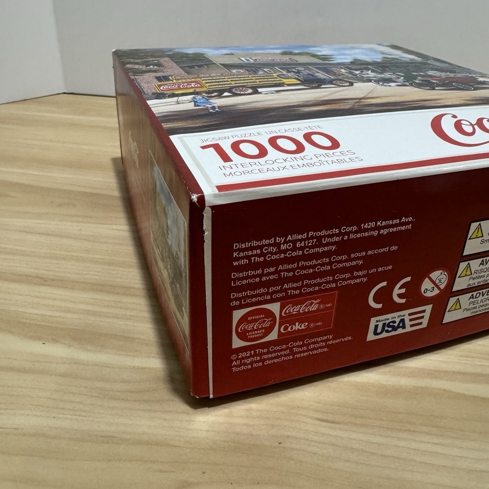 ALL ABOARD Coca-Cola 1000 Piece Jigsaw Puzzle MAJESTIC Coke Train COMPLETE - Picture 13 of 14